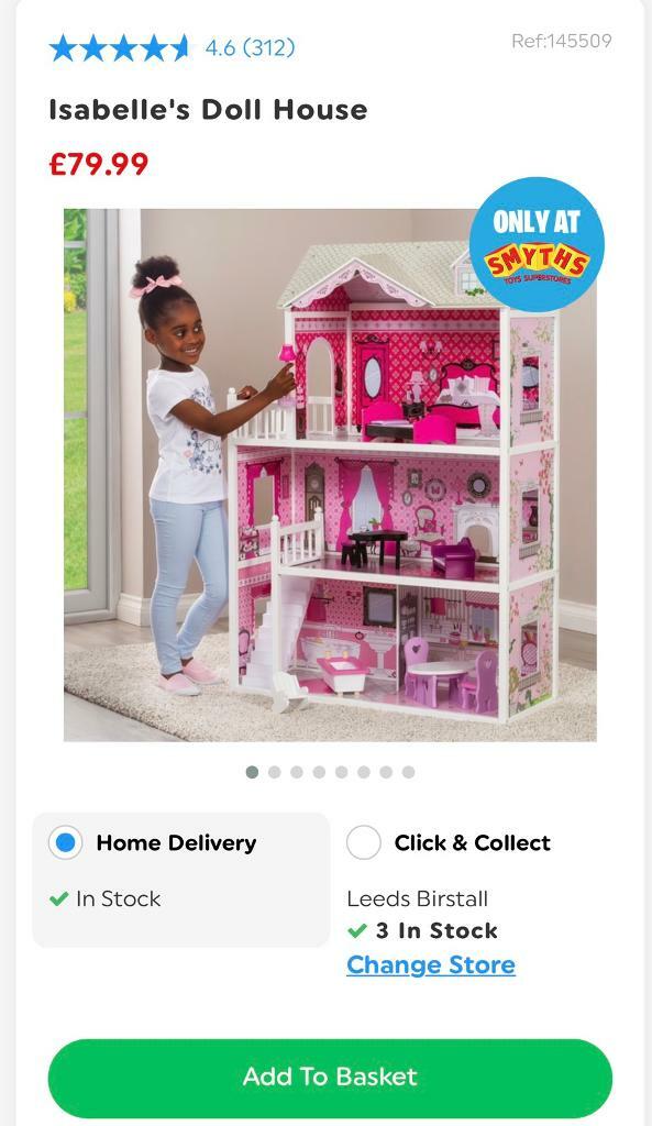 large dolls house smyths